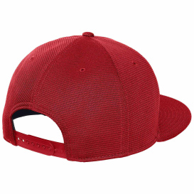 New Era NE409 Pivot Flat Bill Snapback Cap - Scarlet