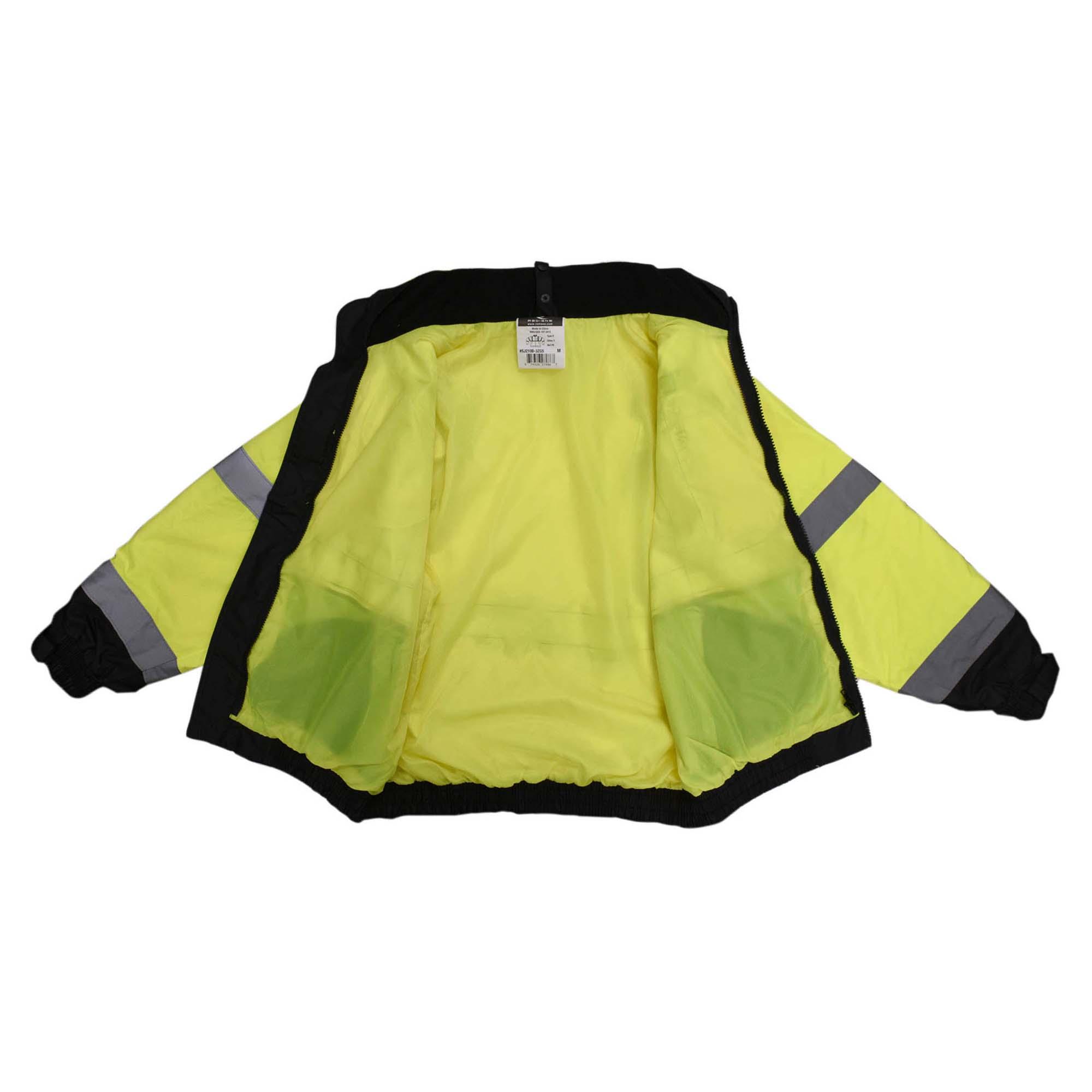 Radians SJ210B-3ZGS Type R Class Three-in-One Hi-Vis Bomber Safety Jacket  Yellow/Black Full Source
