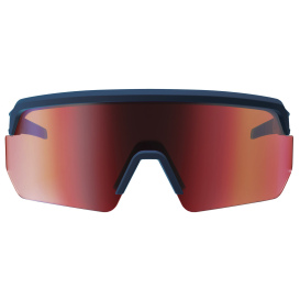 Ergodyne Aegir 55210 Safety Glasses - Matte Blue Frame - Color Enhancing Mirror Red Lens