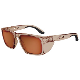 Ergodyne Sixten 58241 Safety Glasses - Tan Frame - Polarized Bronze Mirror Anti-Fog Lens