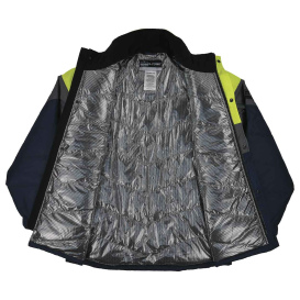 Ergodyne N-Ferno 6464 Insulated Freezer Jacket with AmpliFIRE Heat Reflective Lining - Navy