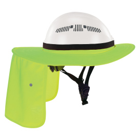 Ergodyne Chill-Its 6661 Universal Hard Hat Brim with Neck Shade - Lime