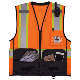 Ergodyne GloWear 8251HDZBK Type R Class 2 Two-Tone Hi-vis Safety Vest - Orange