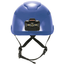 Ergodyne Skullerz 8977LED Type 2 Class C Safety Helmet with Adjustable Venting and LED Light - Blue