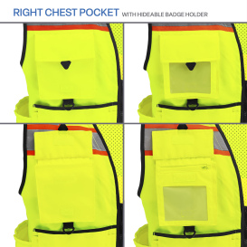 Global Glove GLO-096 FrogWear Type R Class 2 Premium Surveyor Safety Vest