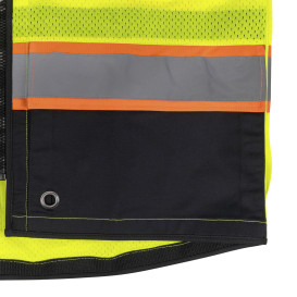 DEWALT DSV851 Type R Class 2 Heavy Duty Tech Surveyor Safety Vest - Yellow/Lime