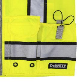 DEWALT DSV881 Type R Class 2 Heavy Duty Engineer Surveyor Safety Vest - Yellow/Lime