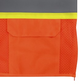 Radians SV232-2 Type R Class 2 Mesh Two-Tone Surveyor Safety Vest - Orange