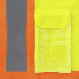 Radians SV232-3ZGM Type R Class 3 Dual Side Zipper Two-Tone Safety Vest - Yellow/Lime