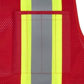 Radians SV6P Type O Class 1 Mesh Surveyor Safety Vest - Red