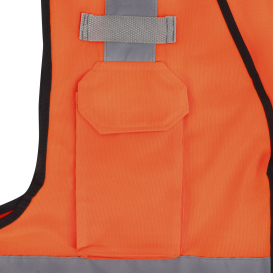 Radians SV7E Economy Type R Class 2 Solid Surveyor Safety Vest - Hi-Vis Orange