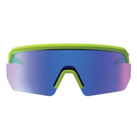 Ergodyne Aegir 55018 Safety Glasses - Lime Frame - Blue Fog-Off Anti-Fog Mirror Lens