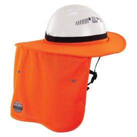 Ergodyne Chill-Its 6661 Universal Hard Hat Brim with Neck Shade - Orange