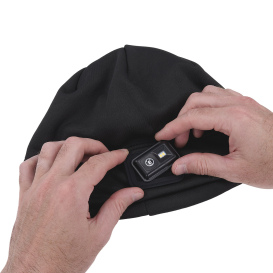 Ergodyne N-Ferno 6801 Winter Skull Cap with LED Rechargable Light - Black