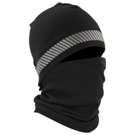 Ergodyne N-Ferno 6831 Reflective Balaclava Fleece Face Mask - Black