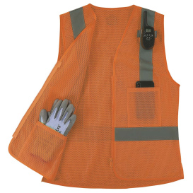 Ergodyne GloWear 8210ZW-S Type R Class 2 Womens Safety Vest - Orange