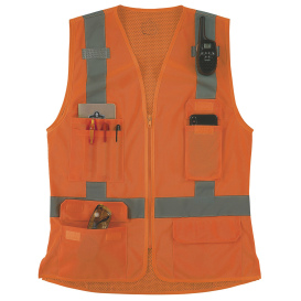 Ergodyne GloWear 8247ZW-S Type R Class 2 Women\'s Surveyor Safety Vest - Orange