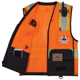 Ergodyne GloWear 8251HDZBK Type R Class 2 Two-Tone Hi-vis Safety Vest - Orange