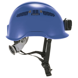Ergodyne Skullerz 8977LED Type 2 Class C Safety Helmet with Adjustable Venting and LED Light - Blue