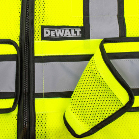 DEWALT DSV421 Type R Class 2 Adjustable Breakaway Mesh Safety Vest - Yellow/Lime