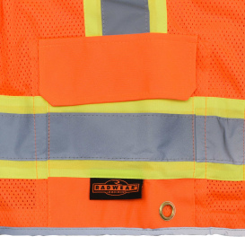 Radians SV6HO Type R Class 2 Heavy Duty Two Tone Surveyor Safety Vest - Orange