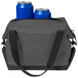 Port Authority BG515 6-Can Collapsible Cooler - Charcoal/Dark Charcoal