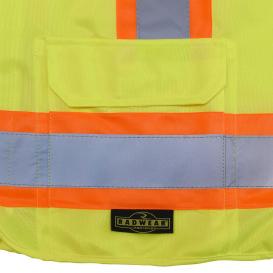 Radians SV46G Type R Class 2 Breakaway Surveyor Safety Vest - Yellow/Lime