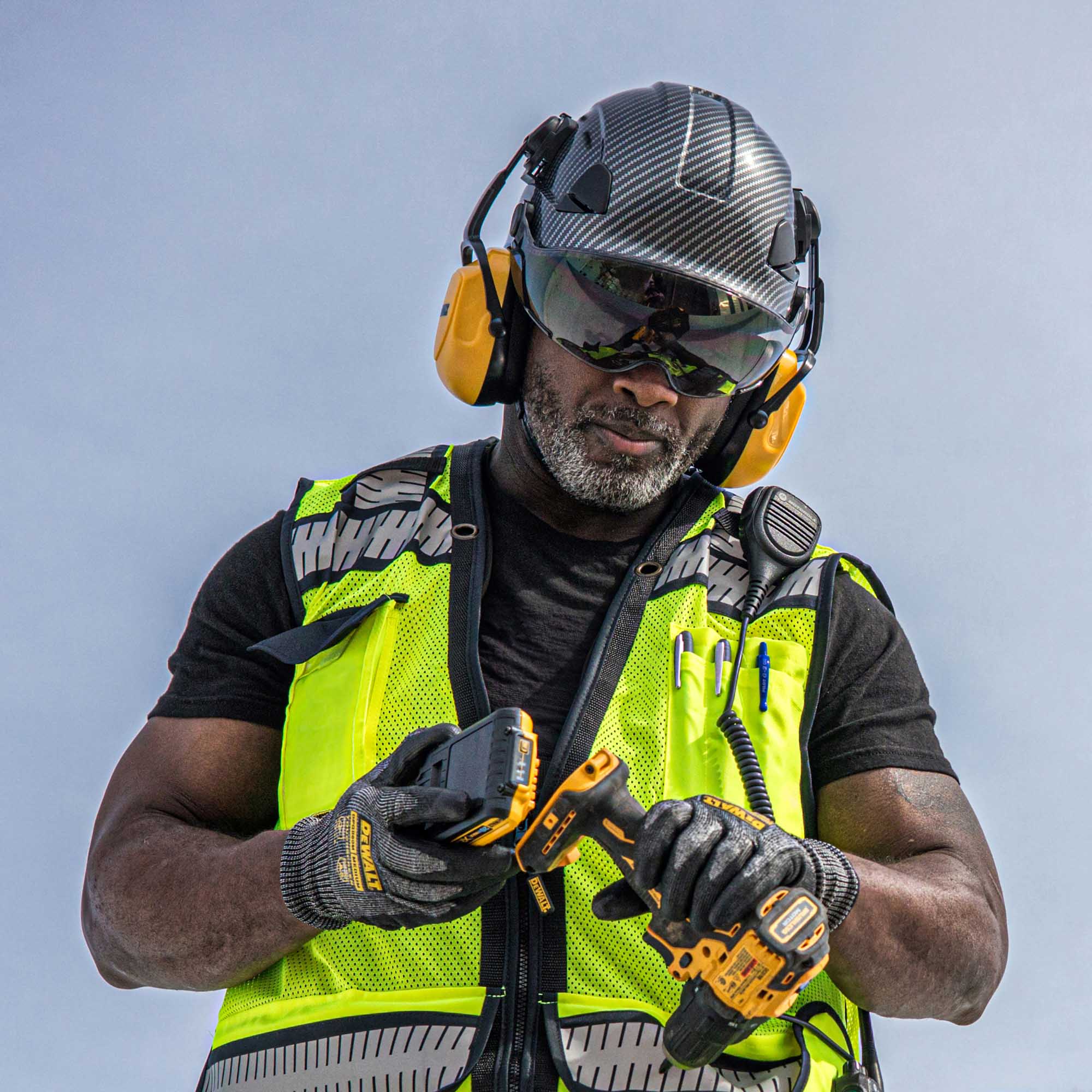 DEWALT DPG22V Type II Class C Vented Safety Helmet - Slate