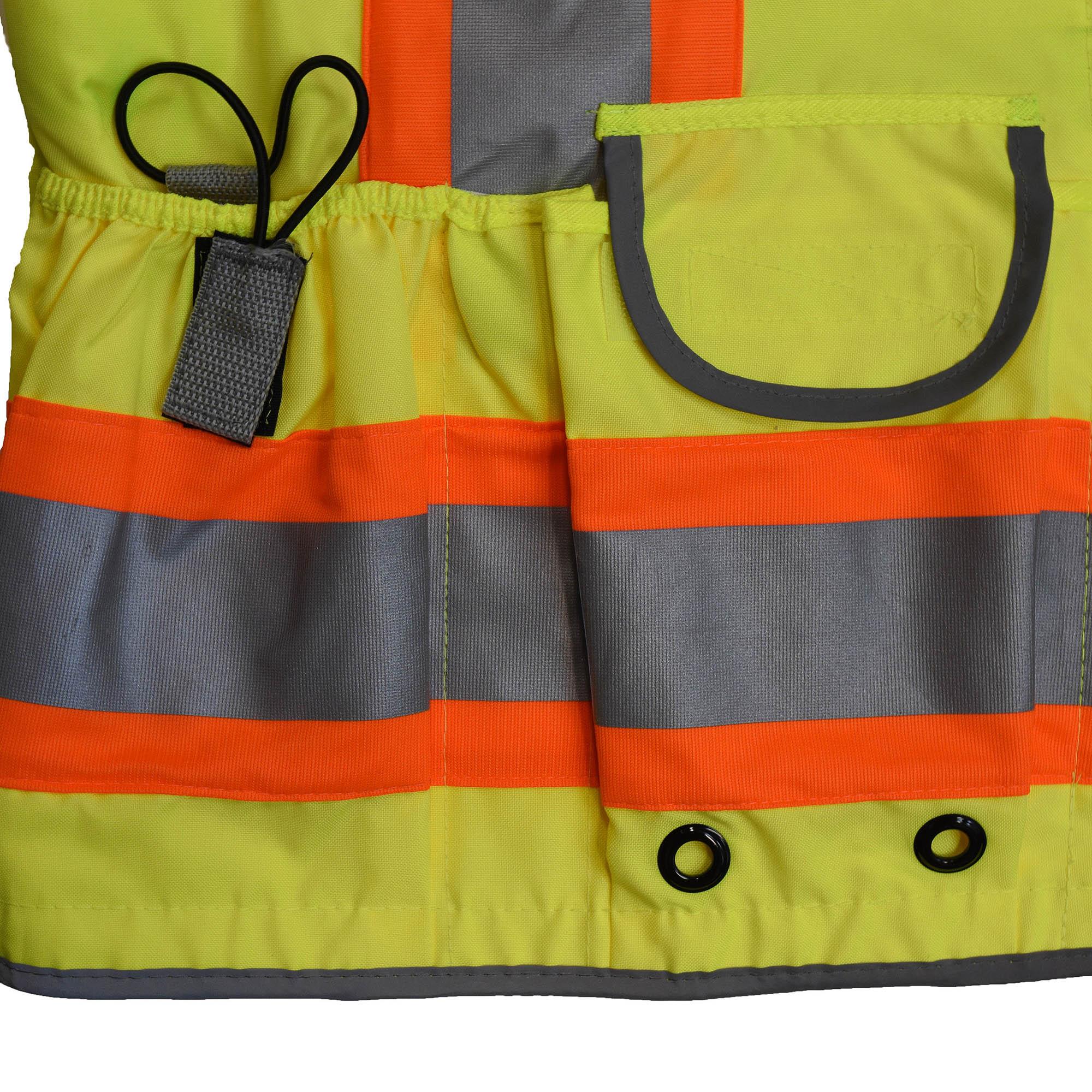 Radians SV55-2ZGD Type R Class Heavy Duty Two-Tone Engineer Safety Vest  Yellow/Lime Full Source