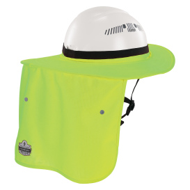 Ergodyne Chill-Its 6661 Universal Hard Hat Brim with Neck Shade - Lime