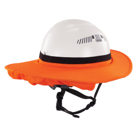 Ergodyne Chill-Its 6661 Universal Hard Hat Brim with Neck Shade - Orange