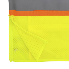 Radians SV232-3ZGM Type R Class 3 Dual Side Zipper Two-Tone Safety Vest - Yellow/Lime
