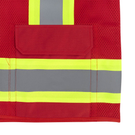 Radians SV6P Type O Class 1 Mesh Surveyor Safety Vest - Red