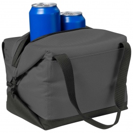 Port Authority BG515 6-Can Collapsible Cooler - Charcoal/Dark Charcoal