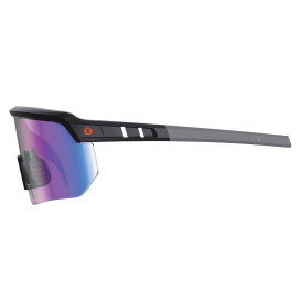 Ergodyne Aegir 55007 Safety Glasses - Black Frame - Blue Mirror Lens