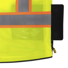 DEWALT DSV851 Type R Class 2 Heavy Duty Tech Surveyor Safety Vest - Yellow/Lime