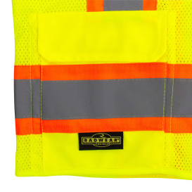 Radians SV6-2ZGM Type R Class 2 Two-Tone Surveyor Safety Vest - Yellow/Lime