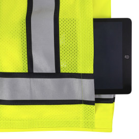 DEWALT DSV881 Type R Class 2 Heavy Duty Engineer Surveyor Safety Vest - Yellow/Lime